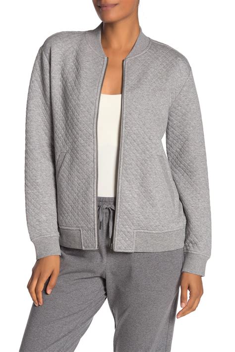 Ribbed Cotton Blend Knit Jacket 